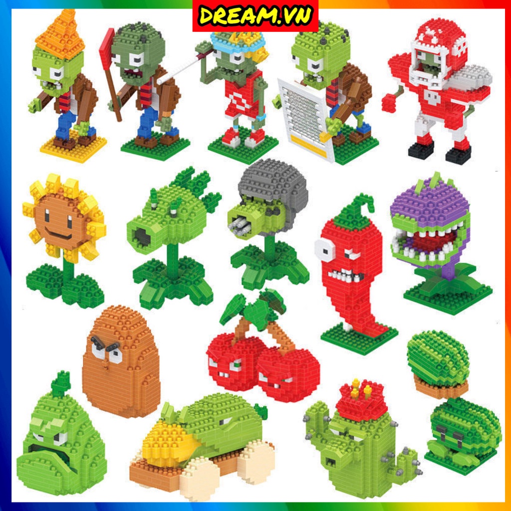 BỘ LEGO/MÔ HÌNH LẮP RẮP PLANT & ZOOMBI