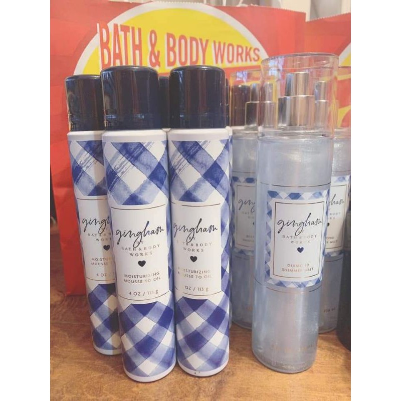 𝘽𝘼𝙈𝘽𝙄  Xịt thơm GINGHAM Mist Bath &amp; Body Works- Body Mist Gingham