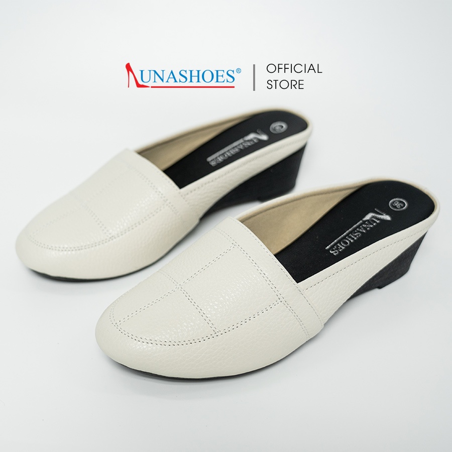 Giày sục nữ da bò 100% đế tpr chống trơn siêu bền LUNASHOES 6207 full box hàng cao cấp có sẵn