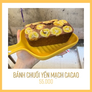 Bánh chuối yến mạch cacao eatclean.