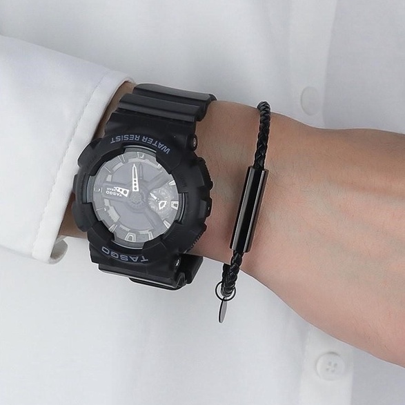 Vòng Tay Nam Lắc Tay Unisex Clancy Thời Trang Vòng Tay Nam Nữ Basic Màu Đen Chất Liệu Bền Bỉ Kratos