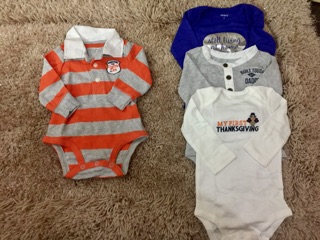 Set 4 carter xuất dư size 3M
