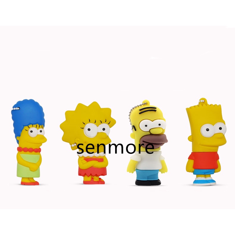 Usb 128G Có Đèn flash Họa Tiết Hoạt Hình Dễ Thương Cho Điện Thoại / Máy Tính