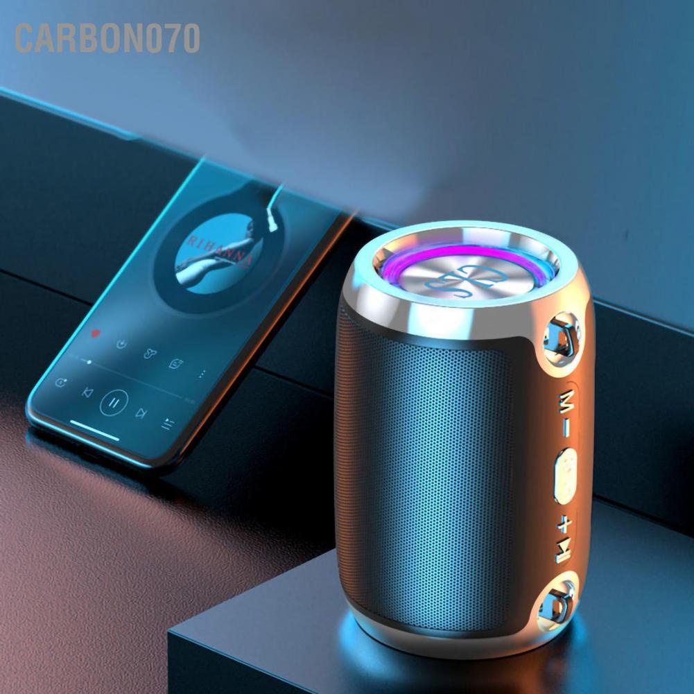 Loa Bluetooth Không Dây thông minh Bass mạnh pin 3000mAh có thẻ nhớ sạc dự phòng【Carbon070】