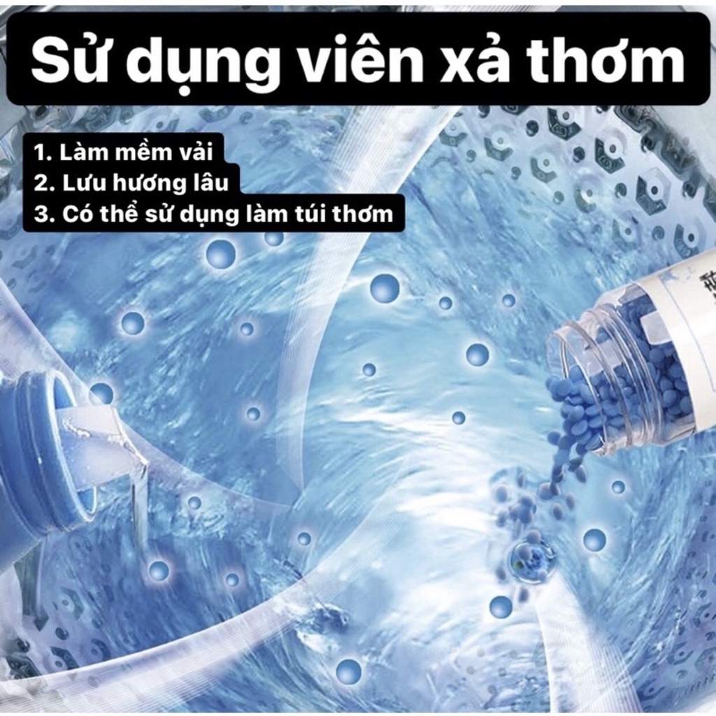 Viên ( Hạt) Xả Thơm Quần Áo - Làm Mềm Vải, Lưu Hương