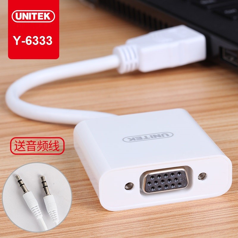 Cáp chuyển tín hiệu HDMI to VGA + Audio UNITEK Y-6333