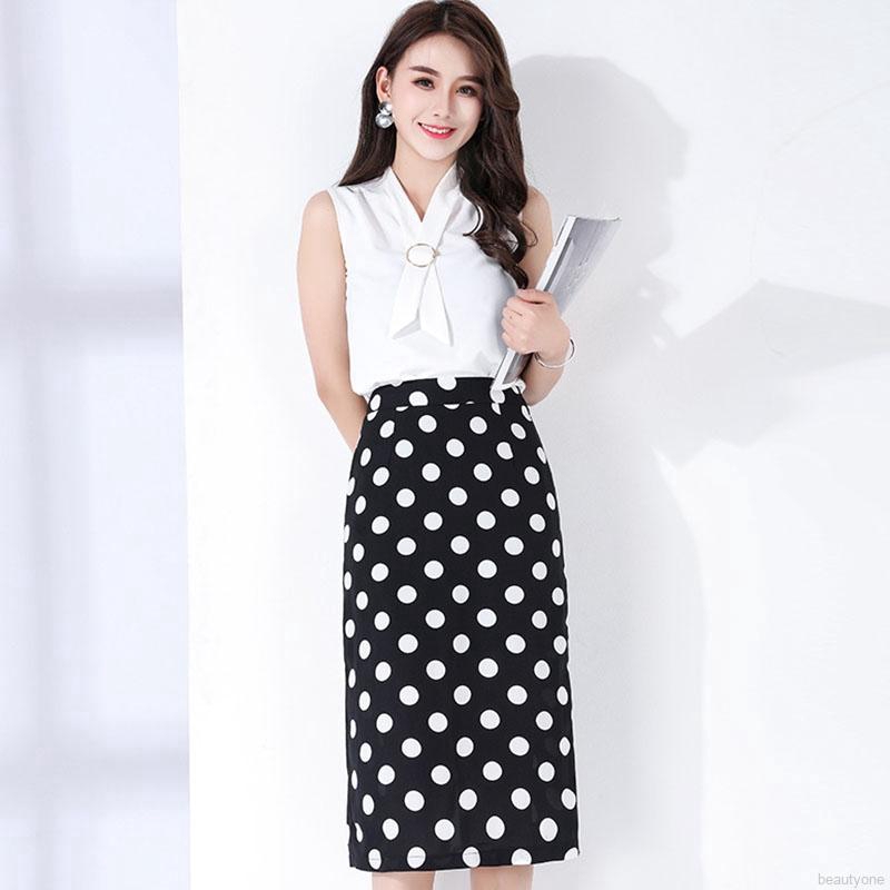 Chân Váy Bút Chì Hoạ Tiết Chấm Bi Thiết Kế Ôm Sát Tôn Dáng Thời Trang | BigBuy360 - bigbuy360.vn