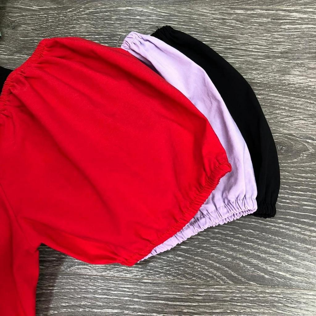 Áo BLA//SHE đan dây nhún ngực 6M