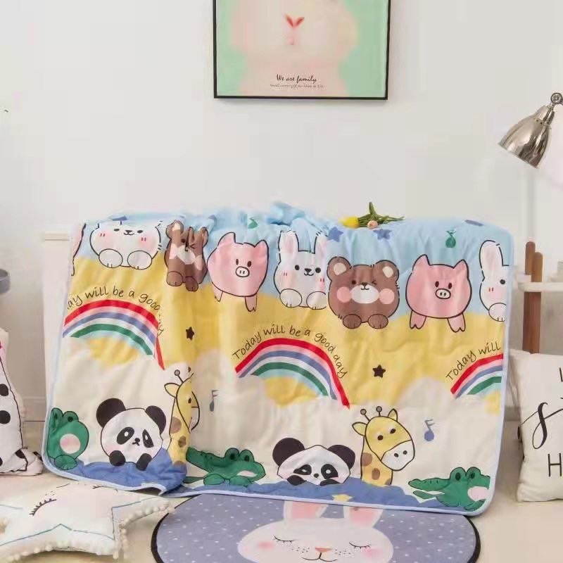 [MẪU MỚI] Mền Chăn Đũi Cotton 2 Mặt Đắp Hè Thu Điều Hoà Cho Bé Mẫu Mới Nhất 2021