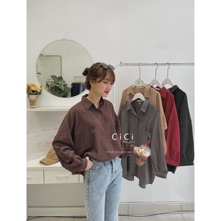 [Mã FATHANG5 giảm 10K đơn 50K] Áo sơmi kẻ caro CICISTUDIO