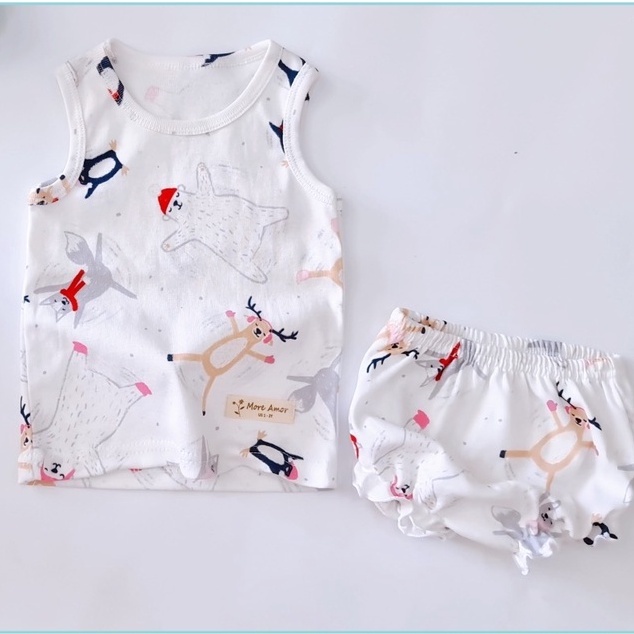 Bộ ba lỗ nhiều họa tiết cho bé gái MINTSCLOSET Mint's Closet L2 - S1243