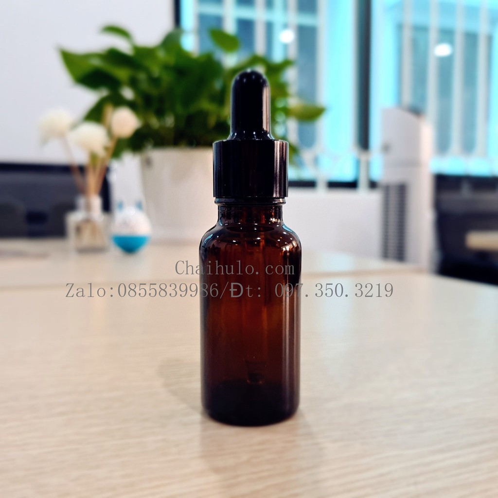 Chai lọ đựng tinh dầu, serum 30ml, lọ thuỷ tinh nâu chất lượng cao, nắp bóp giọt