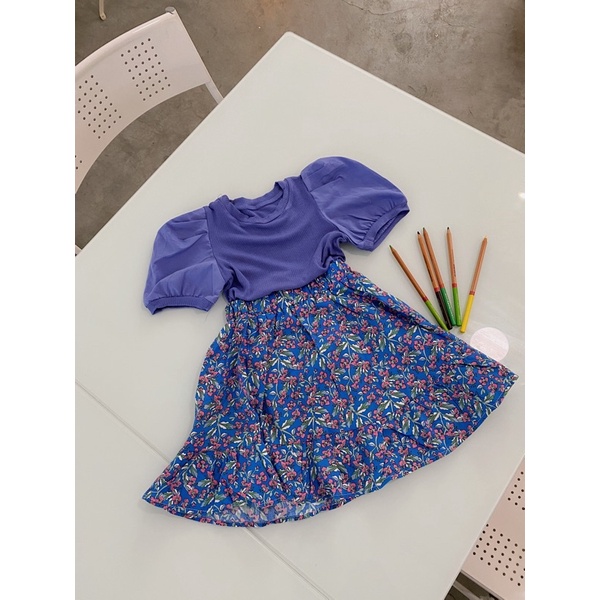 SET ĐẦM VÁY RỜI XANH COBAN 🍡 SALE OFF 🍡 CHO BÉ GÁI MẶC ĐI CHƠI ĐI DU LỊCH