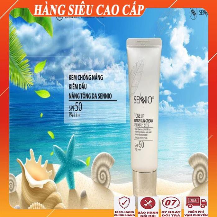 [100% CHUẨN HÀN] Kem chống nắng kềm dầu nâng tông da sennio/Kem chống nắng tốt cao cấp đa năng hàn quốc