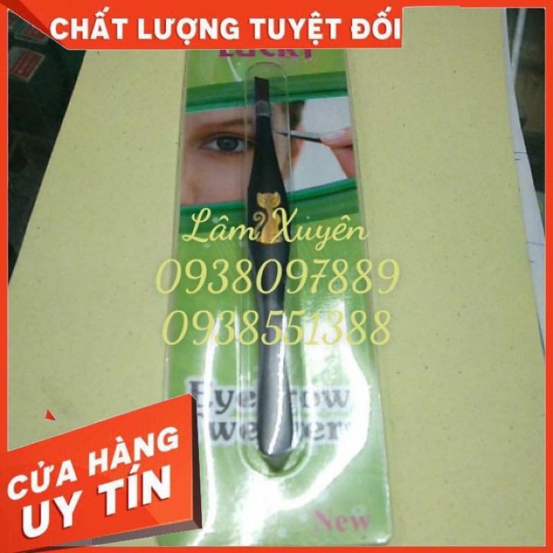 Nhíp nhổ râu, nhíp nhổ lông nách hiệu con mèo ✨FREESHIP ✨ thép không rỉ, mủi xéo, nhíp gấp siêu dính, không gây đứt, đau