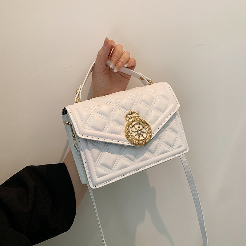 Túi Xách Dáng Vuông Màu Trơn Thiết Kế Đơn Giản Thời Trang Mùa Xuân 2022 Cho Nữ