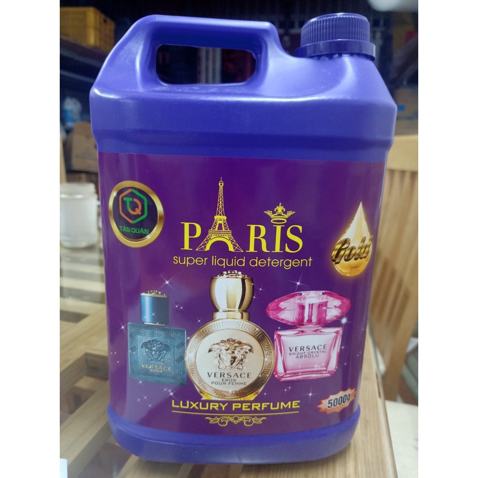 Nước giặt xả 2in1 Paris 5 lít Hương hoa Pháp đam mê