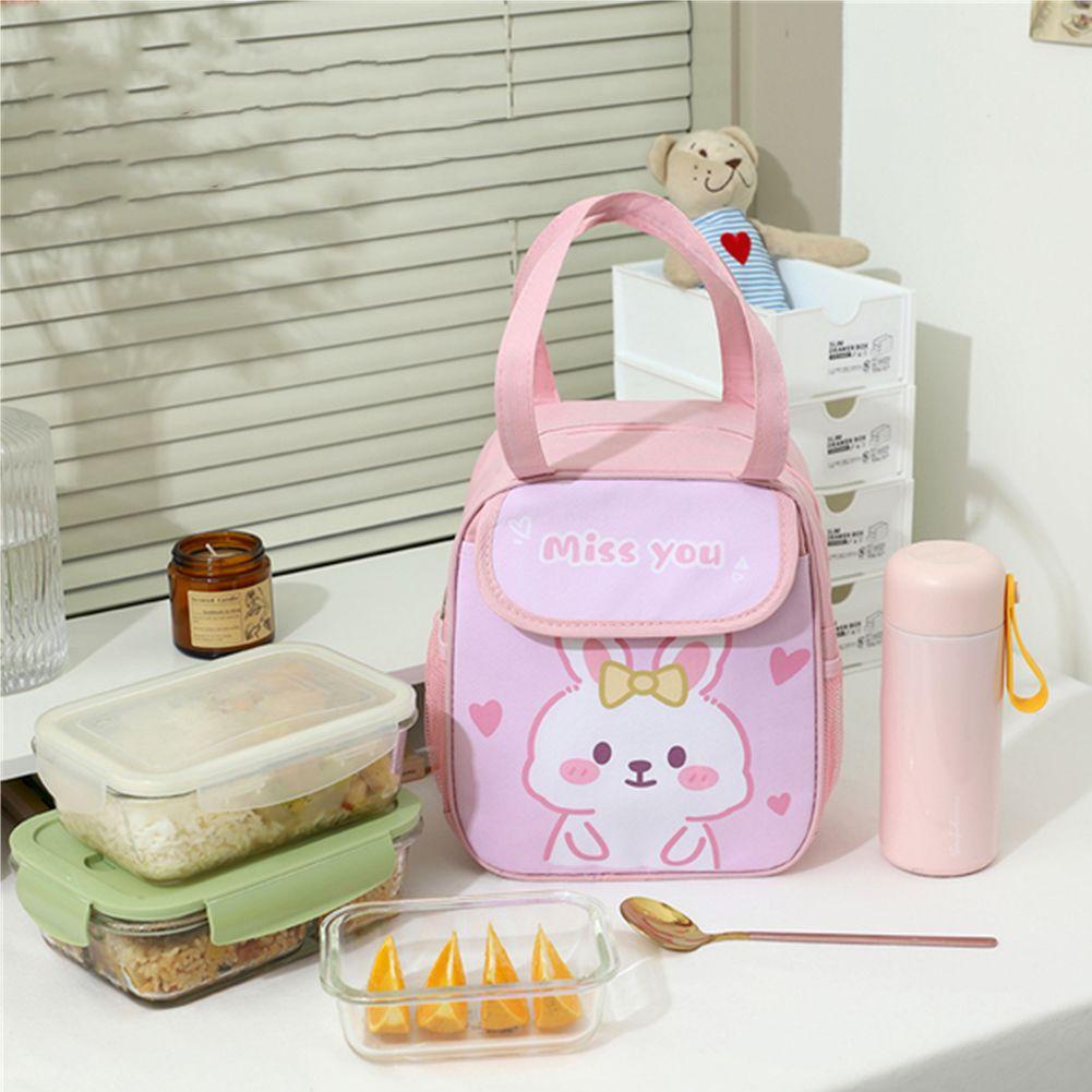 DORAW Túi Giữ Nhiệt Đựng Hộp Cơm Trưa Cỡ Lớn Họa Tiết Hoạt Hình Dễ Thương