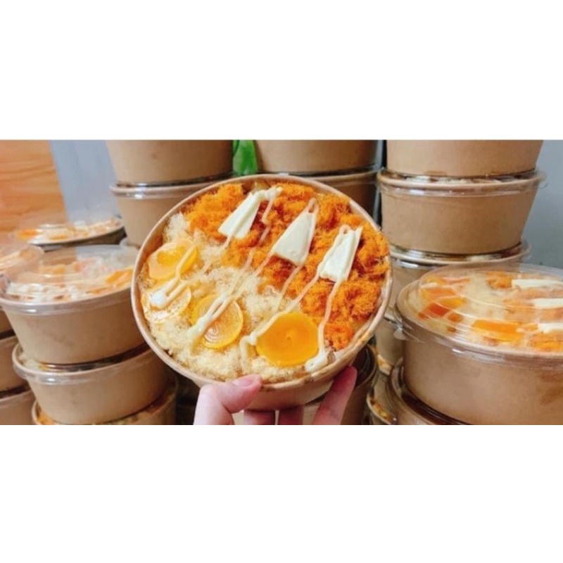 Bánh bông lan trứng muối chà bông gà và bò thơm ngon