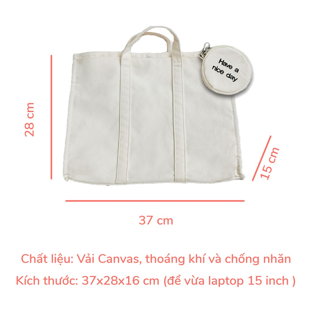 Túi Xách Nữ Ulzzang, Túi Đồng Giá 150K, Túi Vải Canvas Mặp Mặp