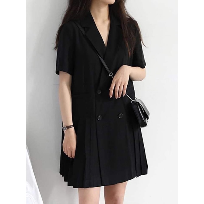 Rập Giấy WW060 - Đầm Blazer xếp ly