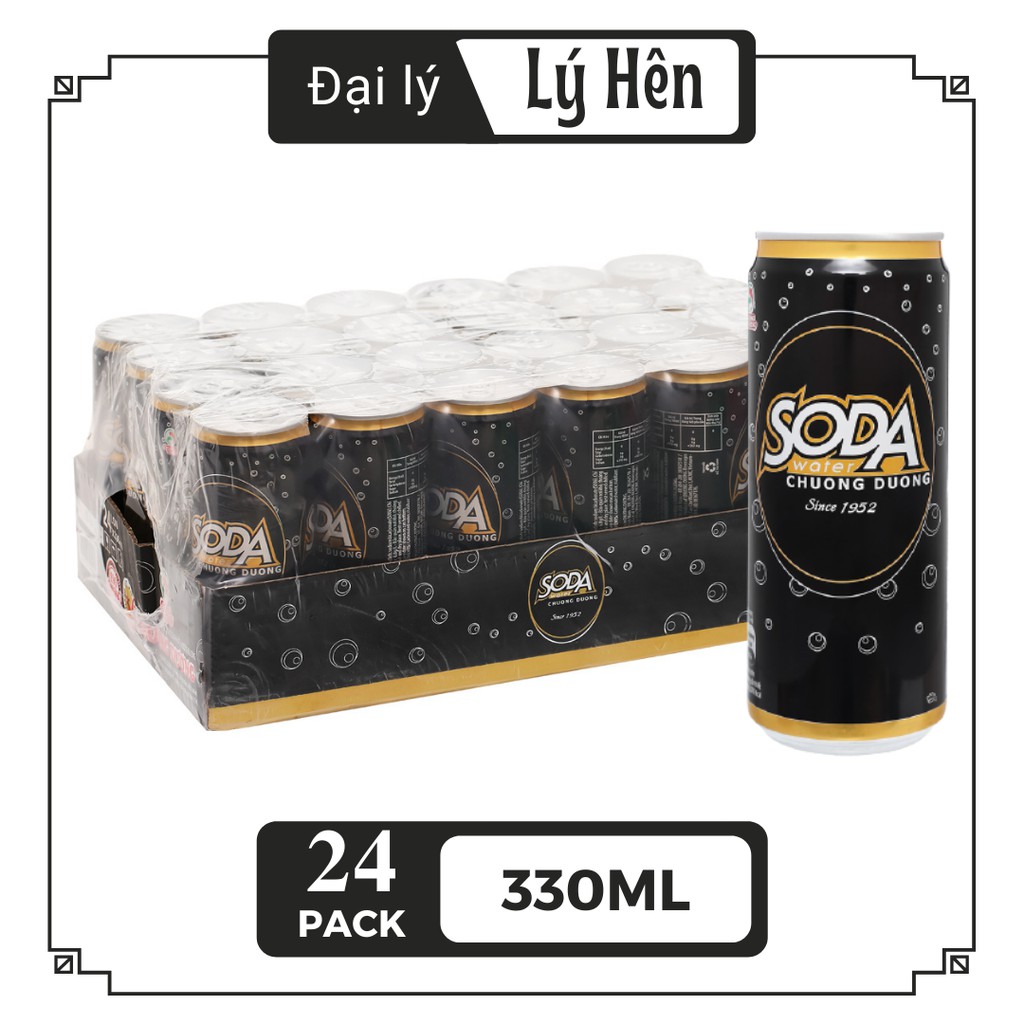 Thùng 24 Lon Nước Ngọt Có Gas Soda Chương Dương Soft Drink Lon 330ml Date Luôn Mới