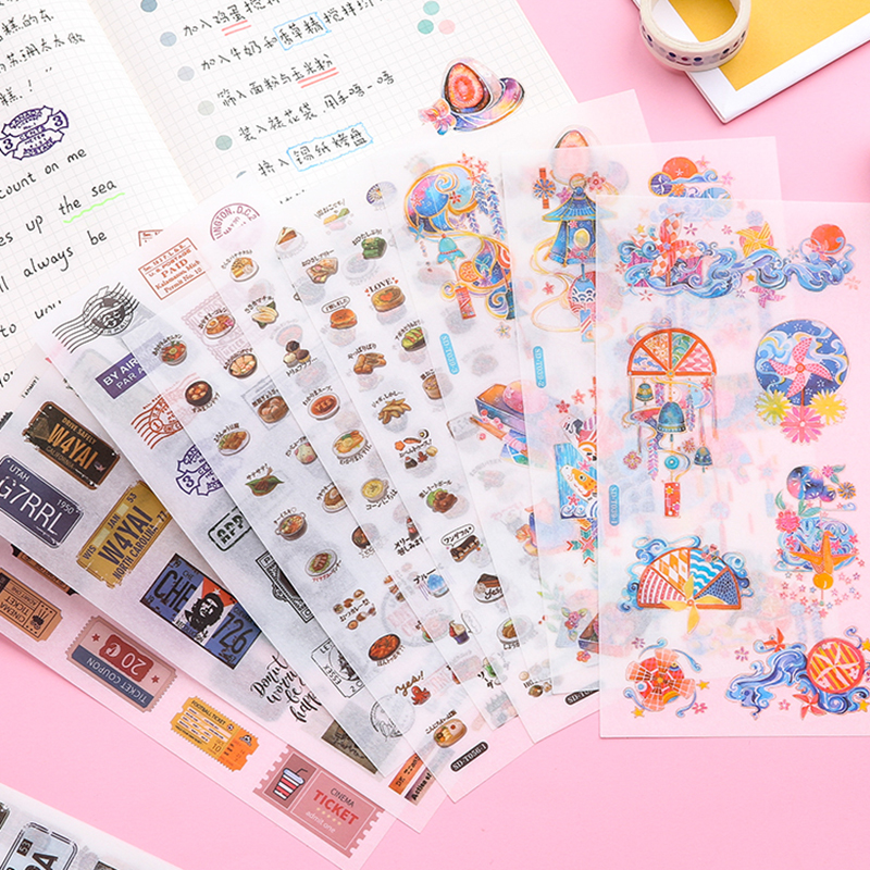 3 Miếng Dán Washi Tape Trang Trí Tuyệt Đẹp