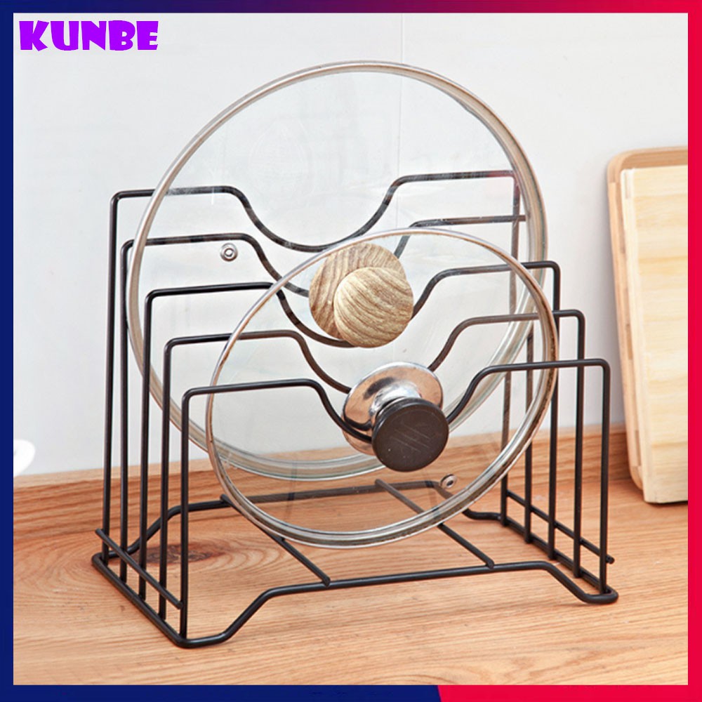 KỆ GÁC VUNG NỒI XOONG CHẢO DAO THỚT 4 NGĂN TIỆN DỤNG