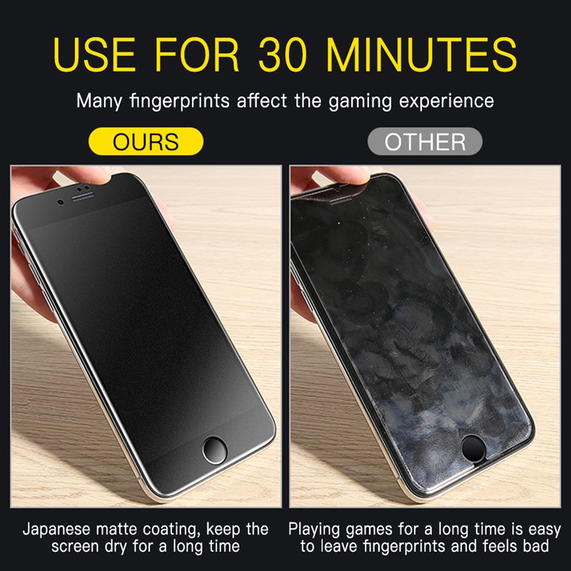 Kính cường lực chống nhìn trộm chống bám vân tay dẻo Cho iPhone 11 12 13 14 15 Pro Max X XS XR 6 6S 7 8 Plus SE