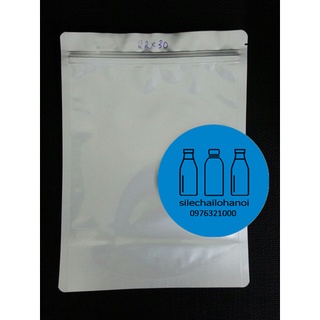 100g túi zip đáy đứng 2 mặt bạc