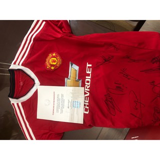 Áo đấu Manchester United Champions có chữ ký