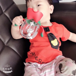BÌNH TẬP UỐNG NƯỚC CHO BÉ (Có Chống sặc, có dây đeo)