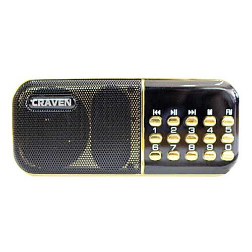 ĐÀI NGHE THẺ NHỚ, USB, RADIO CRAVEN CR-25A