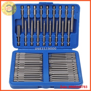 Bộ mũi tô vít đa năng chuôi lục giác 6.35mm 50 chi tiết cho máy khoan