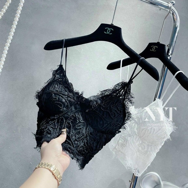 - Áo Hai Dây Bra Ren Loại 1, Chất Liệu Ren Mềm, Bigsize MCK1