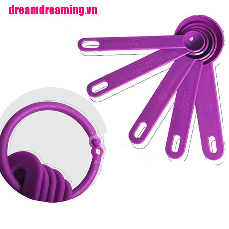 Bộ 5 Muỗng Đo Lường Bằng Nhựa Chất Lượng Cao