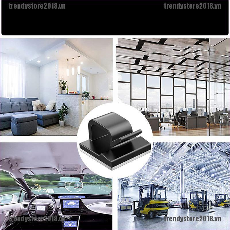 Bộ 10 Dụng Cụ Sắp Xếp Dây Cáp Để Bàn Mini Dễ Lắp Đặt