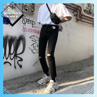 Quần baggy 001 rách nam rách gối