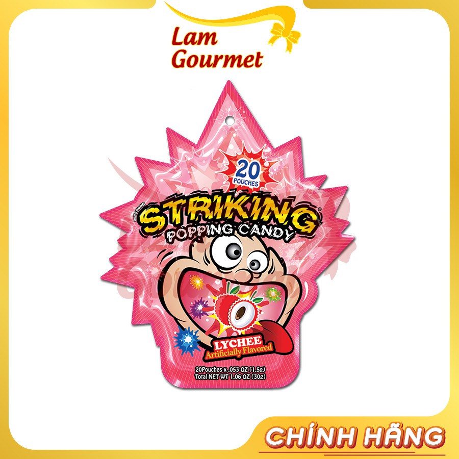 Kẹo Nổ Striking Popping Candy 30g Nhiều Vị  - Lam Gourmet