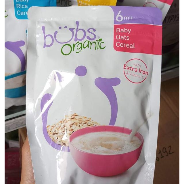 Bột ăn dặm bubs organic