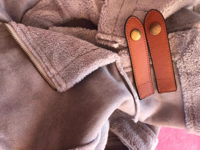 Áo gile nữ da lộn