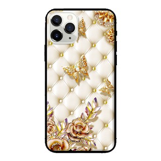 Ốp Lưng Iphone 11 - 11 Pro - 11 Pro Max - Bướm Vàng Giả Da
