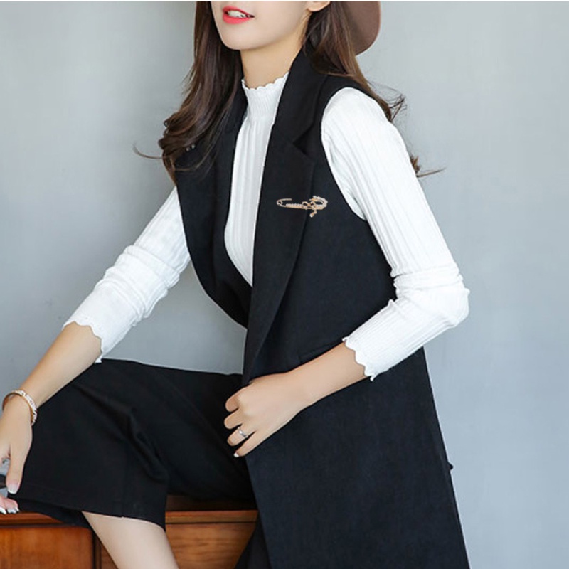 Trâm Cài Áo Hình Bông Hoa Đính Ngọc Trai Giả Dễ Thương