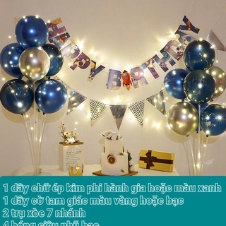 Set trang trí sinh nhật trụ bóng bé trai, bé gái