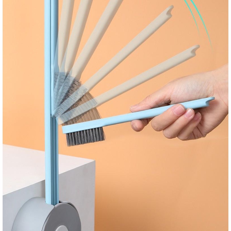 Bàn Chải Vệ Sinh Toilet Hình Kẹo Mút Bằng Silicone Gắn Tường Tiện Lợi