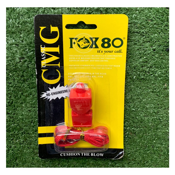 Còi trọng tài bóng đá FOx80, còi thổi trọng tài chất liệu nhựa