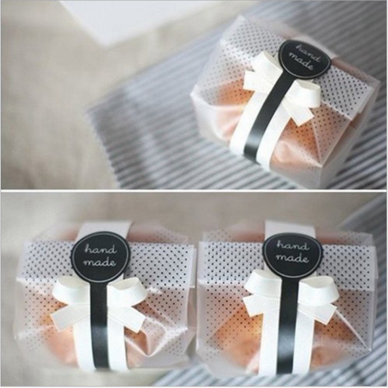 Túi đựng bánh quy, bánh nướng, bánh trứng handmade, 50 túi/sp - VUA BAO BÌ