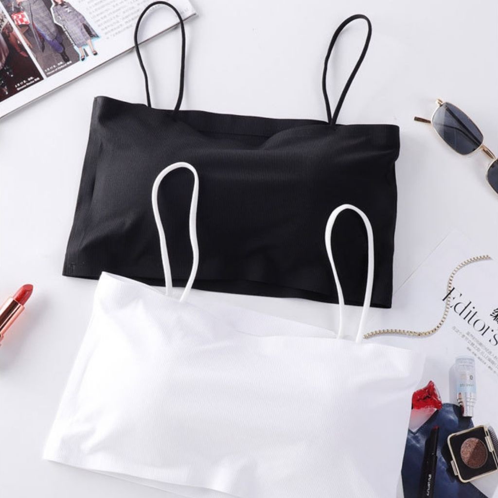 Áo Bra 2 Dây Mảnh Đúc Su Trơn Đệm Ngực , Áo Lót Nữ Không Gọng Học Sinh Cao Cấp Mềm Mịn Thoáng khí Full màu | BigBuy360 - bigbuy360.vn