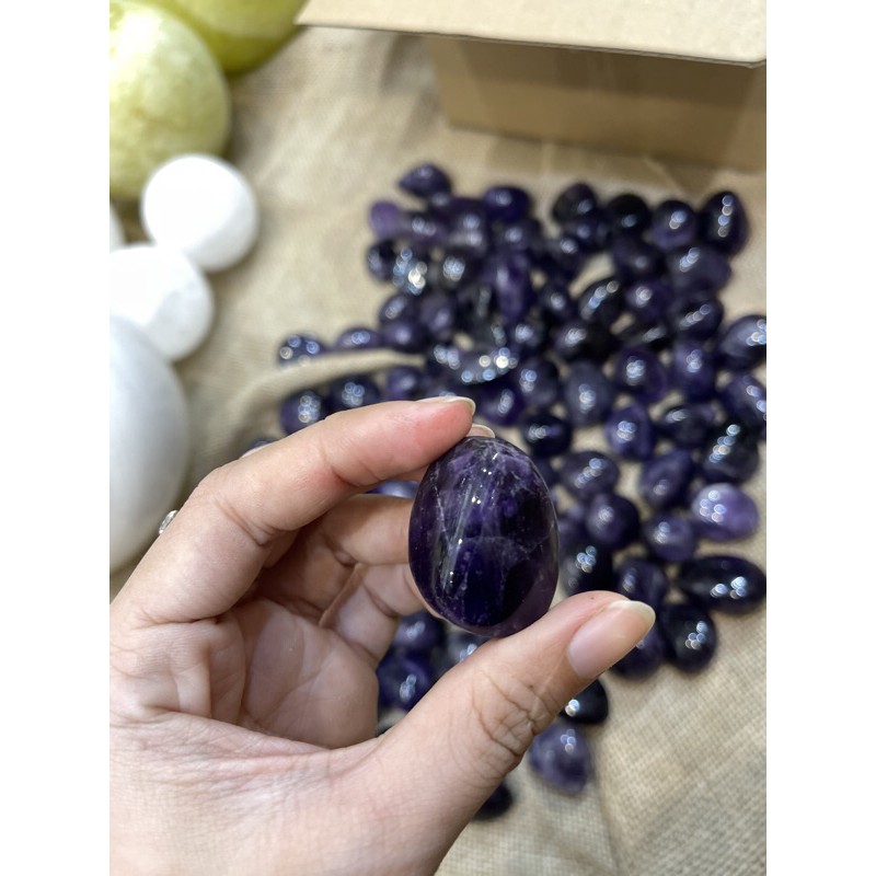 Palm Amethyst - thach anh tím viên thanh tẩy