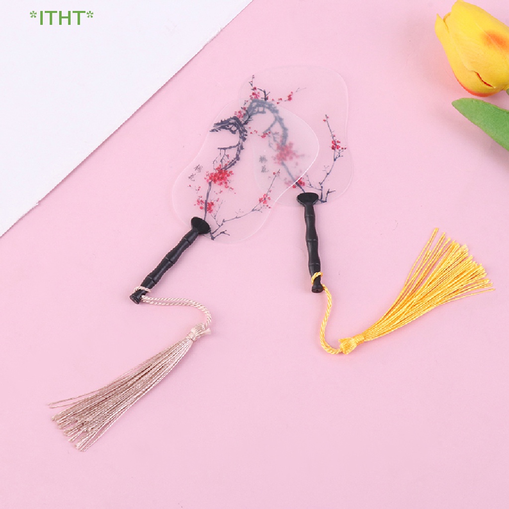 Set 2 Quạt Mini Tỉ Lệ 1: 12 Trang Trí Nhà Búp Bê Mới